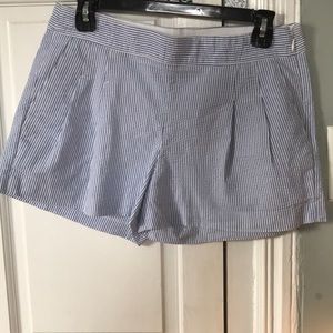 High waisted Seersucker Shorts